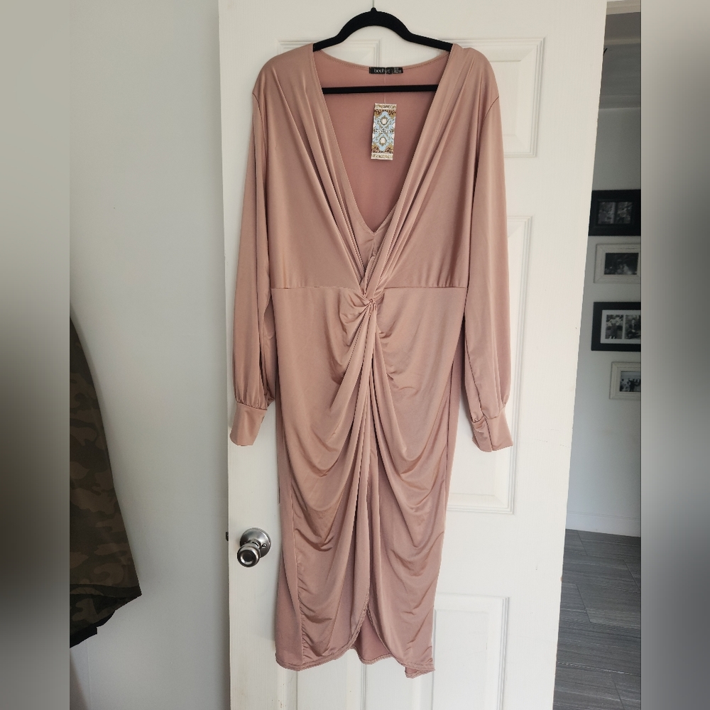 Sling dress boohoo plus